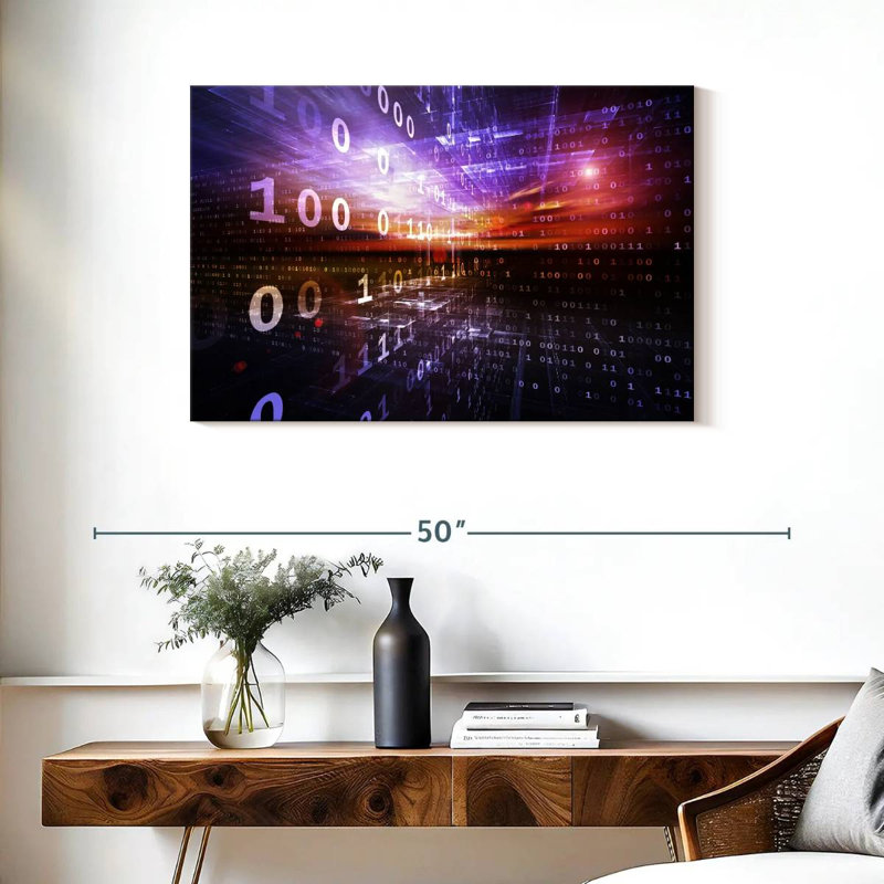 Keiri Digital Numbers, 24" H x 36" W