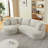 Modern Boneless Sectional Sofa with Durable Corduroy Fabric-118691986-118691988