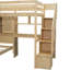 Lit mezzanine avec bureau intégré et escalier-1142914709