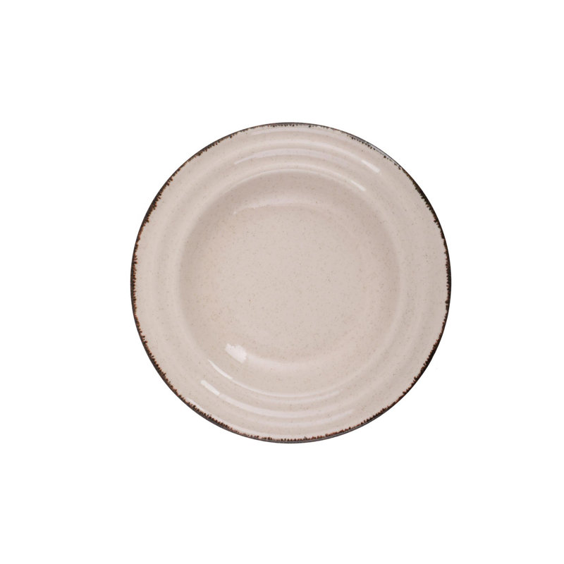 Brabazon 18 Piece Porcelain Dinnerware Set - Service for 6, Cinnamon