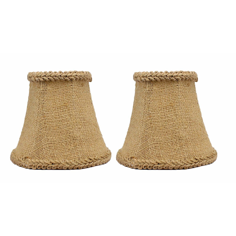 Abat-jour en toile de jute H 4,5 po (attache) brun