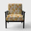 Fauteuil d'appoint rembourré Lopp - Gold Retro Style - Modern