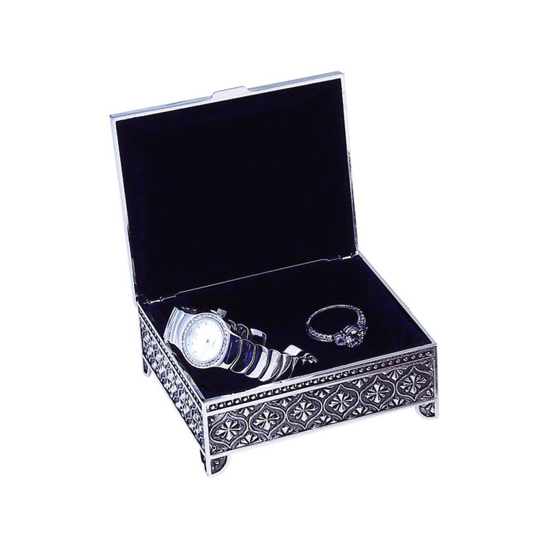 Metal Jewelry Box + Drawers