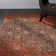 Tapis abstrait rouille / brun Anwick