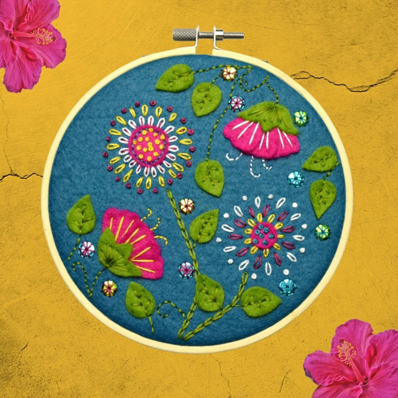 Ensemble de feutre pour fleurs tropicales APPTRO1O
