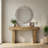 63'' Long Console Table, Farmhouse Entryway Table With Storage, Native Wood Grain Tree Scars, Wooden Rectangular Sofa Table Behind Couch For Entrance, Hallway, Living Room, Foyer