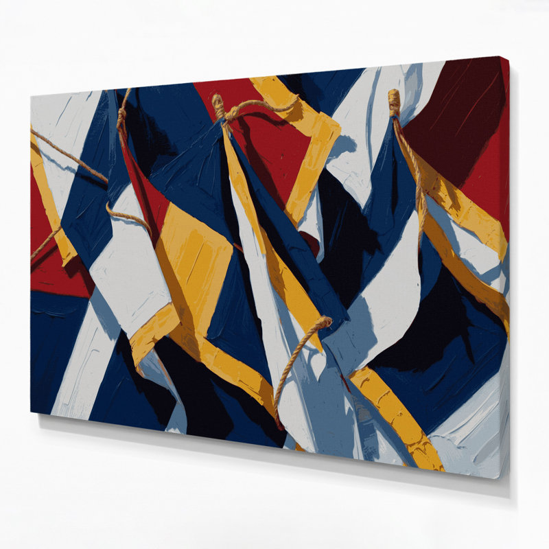 Art mural sur toile bleu, H 16 po x l 20 po