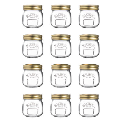 Glass Canning Jar - Set of 12