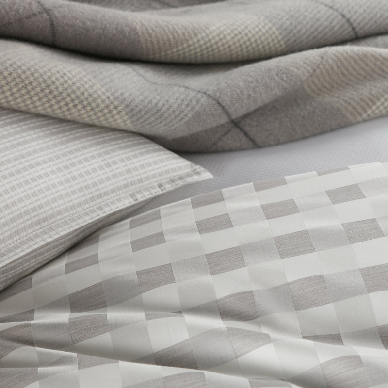 York Wool Throw, Pewter