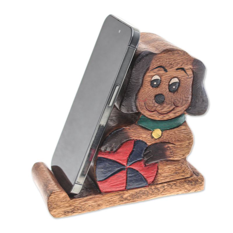 Support de bureau Caelin Red Barrel Studio® brun