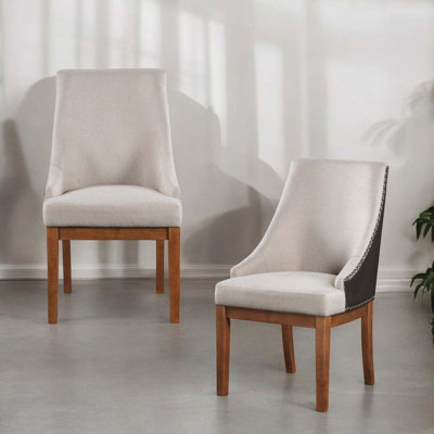 Upholstered Faux Leather Dining Chairs