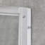 Ensemble de douche en coin en nickel satiné avec porte coulissante transparente et base de douche Breez L 44 po x l 44 po x H 77 po (murs non inclus)-52937053-117411396