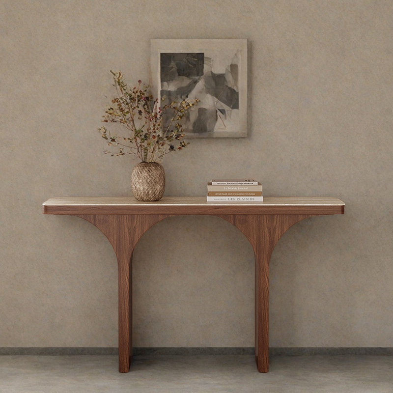 Table d'entrée de style chinois, H 33,5 po x l 63 po x P 13,8 po