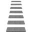 Ensemble de 12 tapis en polypropylène à motif de treillis Bullnose-1722505735
