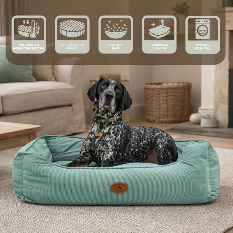 Corduroy Pet Bed, 26cm H x 90cm W x 70cm D
