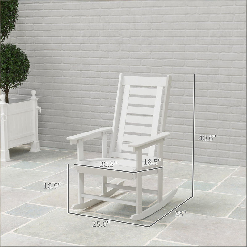 Ensemble de chaises berçantes d'extérieur, 2 pièces