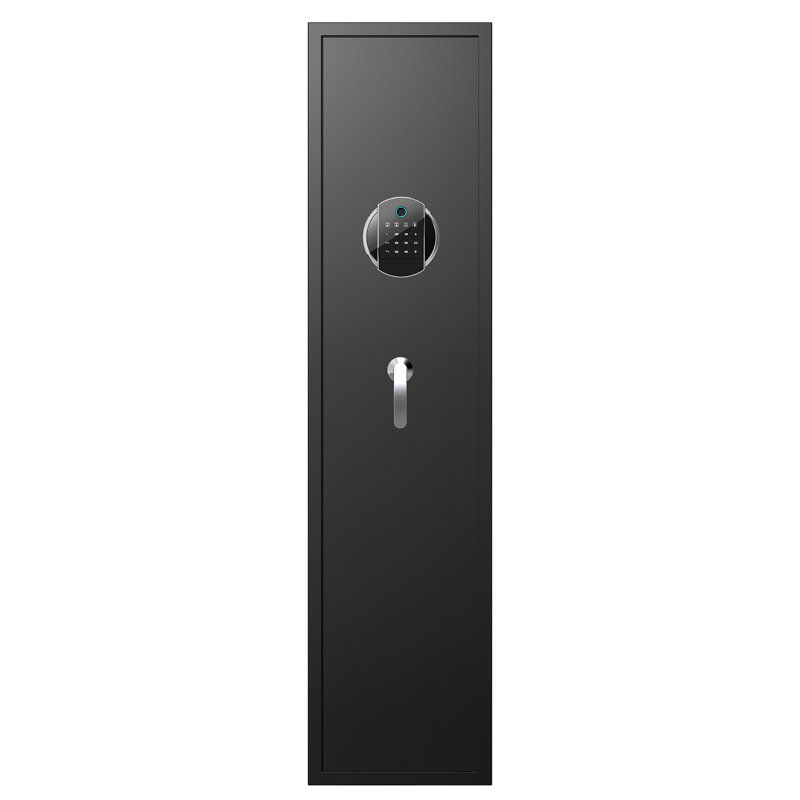 Fingerprint Gun Safe, Quick Access 4-5 Rifle Safe Biometric Long Gun Safe, Gun Cabinets For Rifles And Pistols With Silent Mode, 3 Pistol Bags, Pistol Lock Box