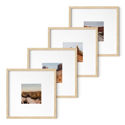 Cadre photo en bois - ensemble de 4