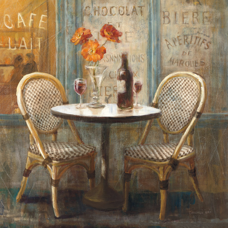 Meet Me At Le Cafe I by Danhui Nai - Wrapped Canvas Painting, 122cm H x 122cm W