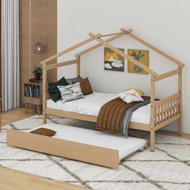Lit gigogne en bois Annais, Simple, Naturel