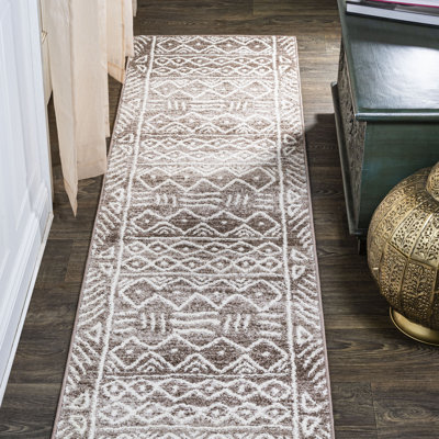 Maidenhead Tribal Geometric Brown/Ivory Rug