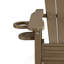 Chaise de bar pour l'extérieur avec support large et porte-gobelet, idéale pour les repas décontractés