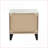 Rustic Nightstand with Faux Marble Top
