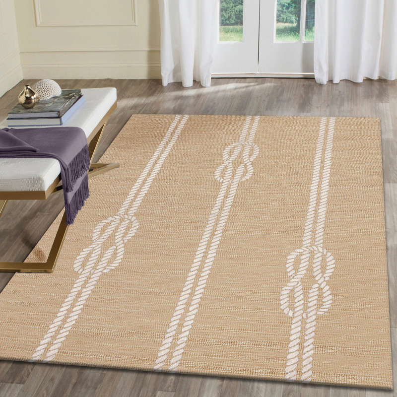 Tapis brun clair touffeté à la main Wooton, Rectangle 3 pi 6 po x 5 pi 6 po