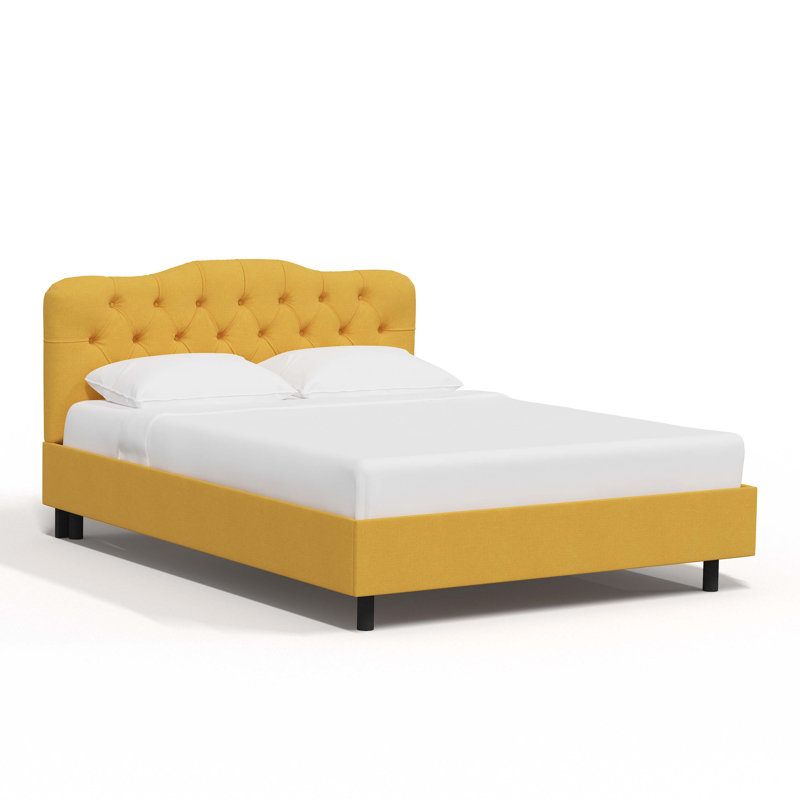 Pires Upholstered Platform Bed, Queen, Classic Chocolate Velvet