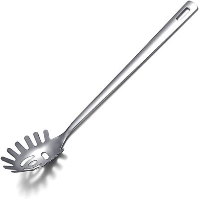 Spaghetti Spoon, Berglander Pasta Server, Stainless Steel Pasta Spoon, Pasta Fork, Noddle Fork, Heat Resistant, Dishwasher Safe, Easy To Clean