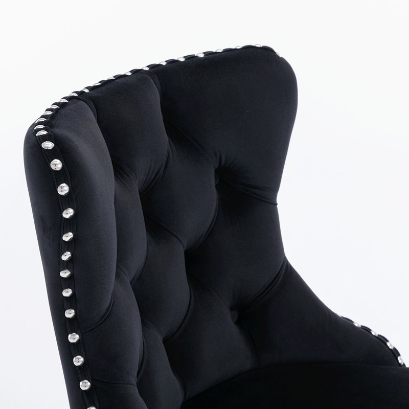 Tabouret pivotant à hauteur réglable Stormstown, Noir, Argent