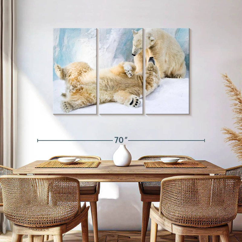 Brampt Polar Bears, 36" H x 57" W