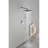 Shower System With Shower Head, Hand Shower, Hose, Valve Trim, Lever Handles And Niche-124944825