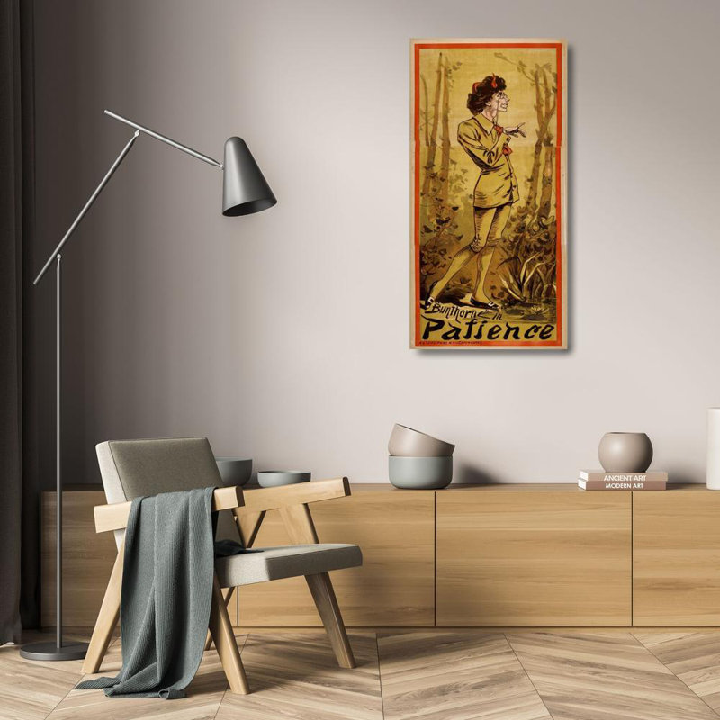 «Bunthorne in Patience» par A.S. Seer's Litho. - Toile tendue avec châssis, H 24 po x l 17 po