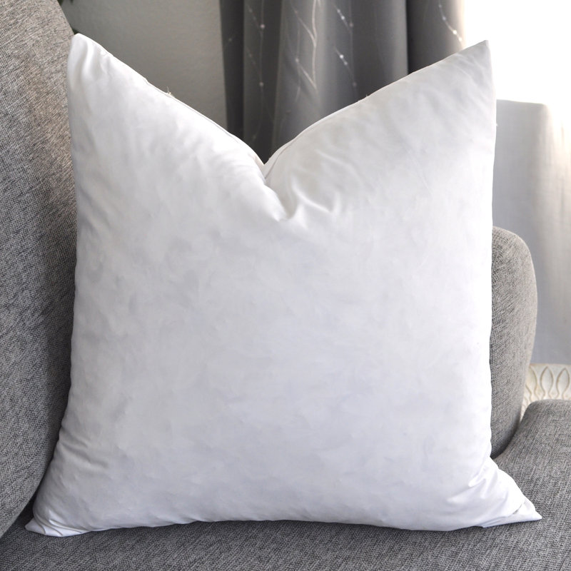 Insert de coussin réversible uni, H 22 po x l 22 po, Plumes