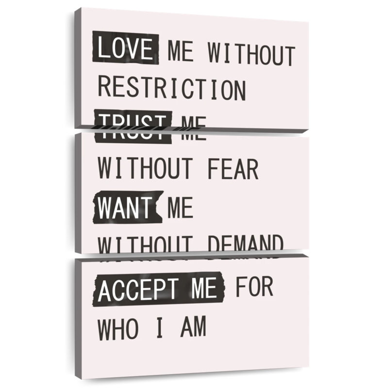 Tergel Love Me, 57" H x 36" W