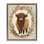 Cadre flottant Cutesy Floral Highland Cow, design par Petal Prints Design