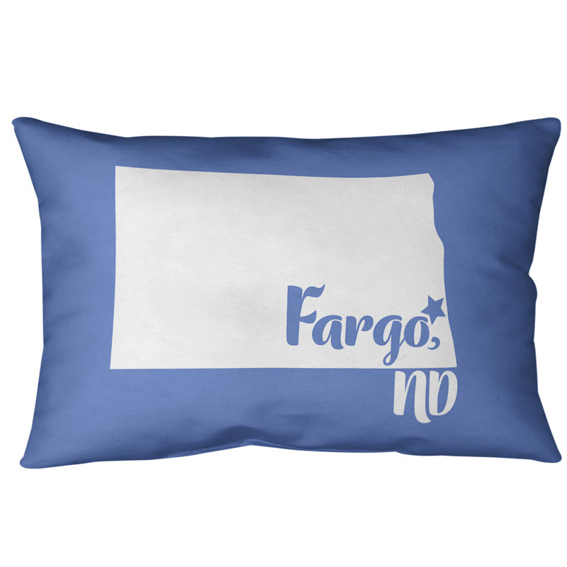 Coussin lombaire intérieur/extérieur, Bleu, Fargo