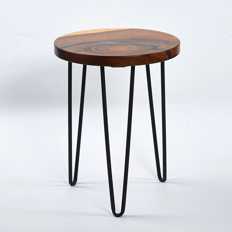 Bernistine Solid Wood Top End Table