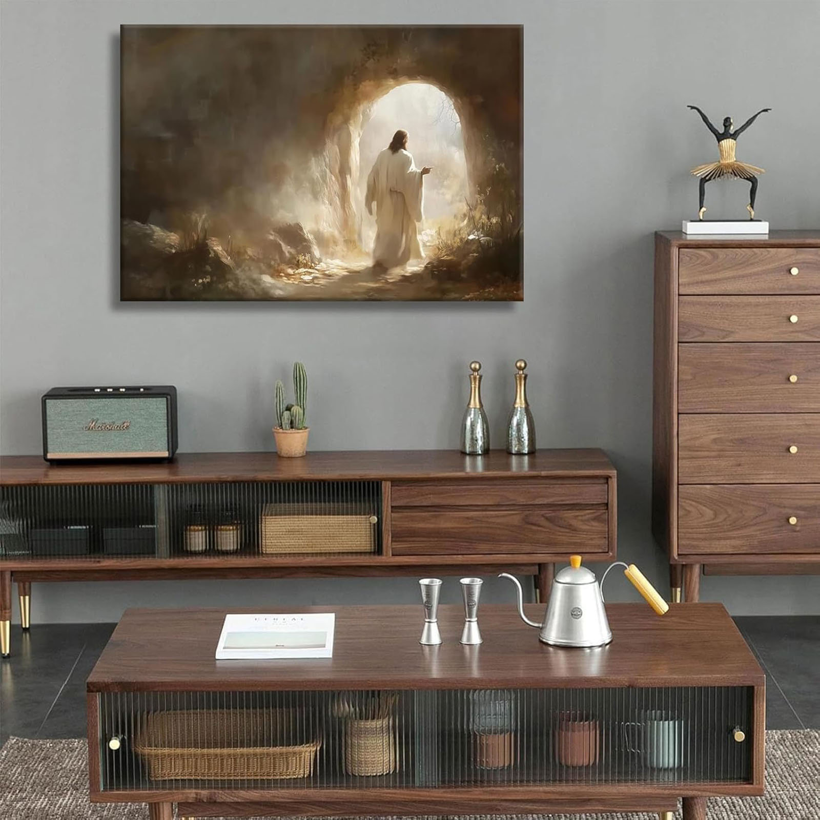 Astoria Grand Jesus Canvas Wall Art Jesus Leaves The Tomb Wall Decor ...