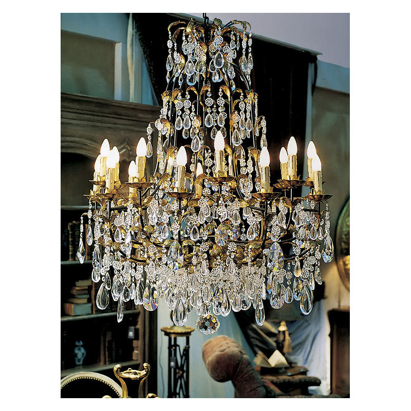 Lustree empire de style bougie 18 lumières, Bohème