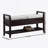 Vannes Espresso Shoe Storage Bench