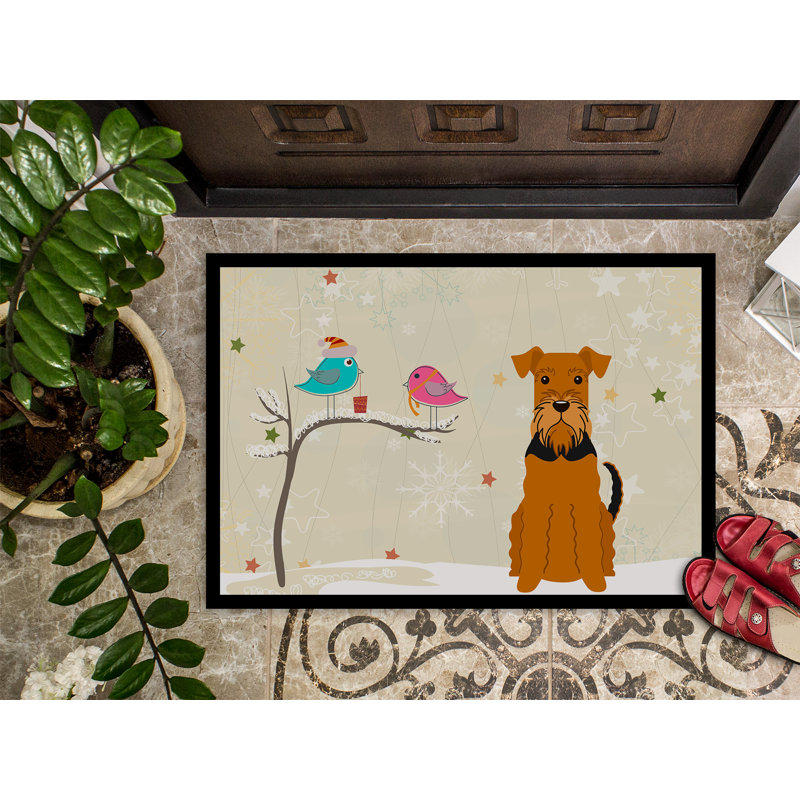 Tapis de porte extérieur Faustena, Rectangle 2 pi x 3 pi