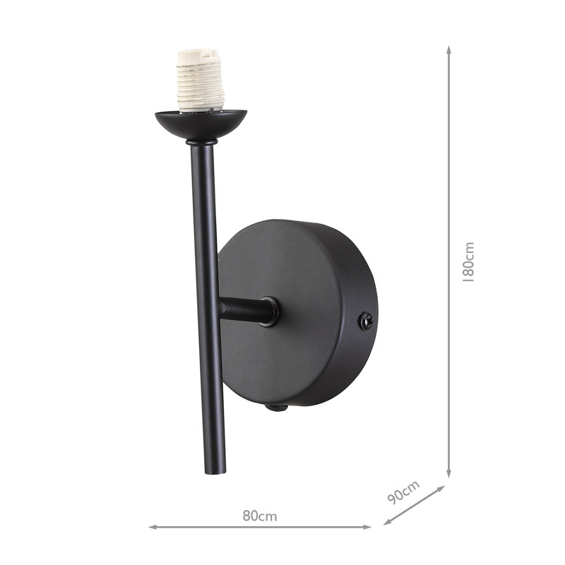 Wall Light, Matt Black