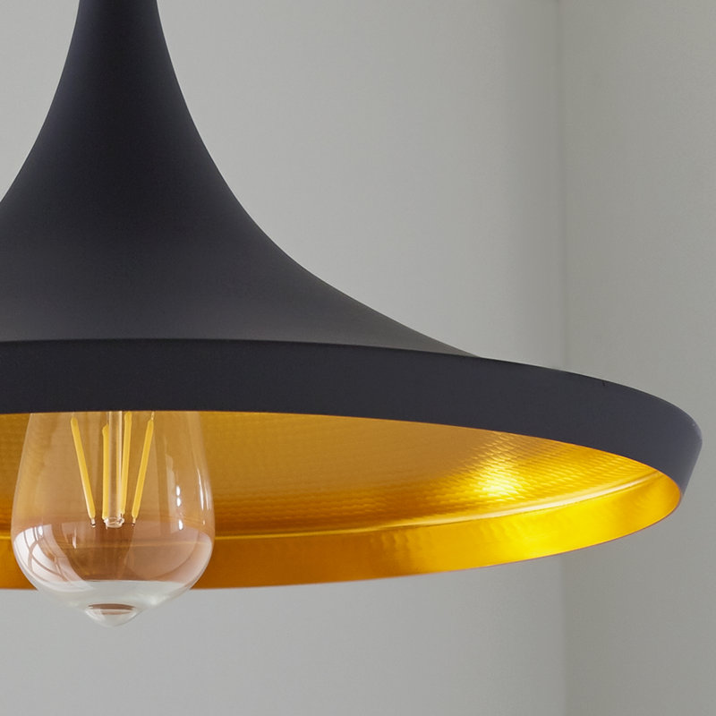 Spaulding 1 - Light Cone Pendant, Black