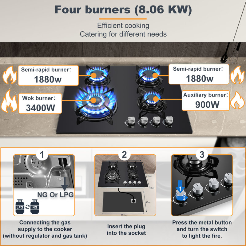 Topstrong Kochfeld 8060W Burner