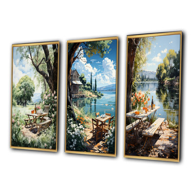 " Food Picnics Tranquil Retreat " 3 - Pieces