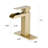 Waterfall Design Brushed Gold Faucet For Elegance And Functionality In Bathrooms And Bars