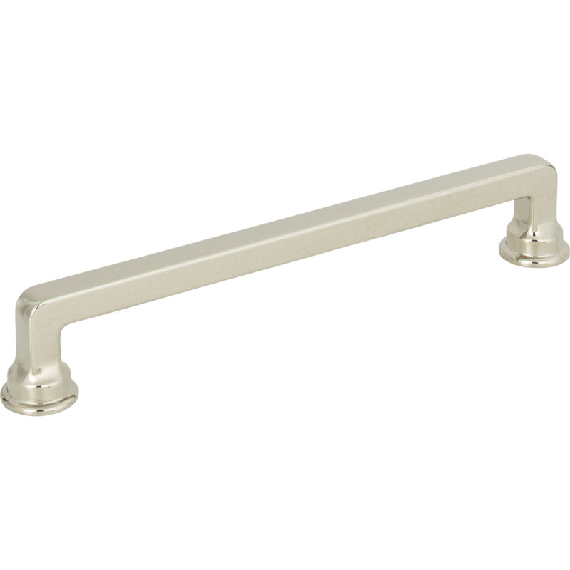 Everitt Bar Pull, Polished Nickel, 6 5/16"