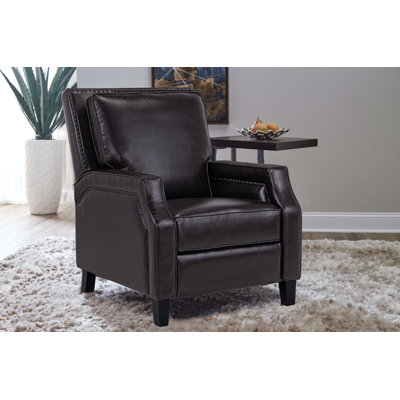 Montour 30” Wide Classic Faux Leather Pushback Recliner by Red Barrel Studio